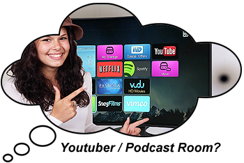 Youtuber or Podcast Room in Garden