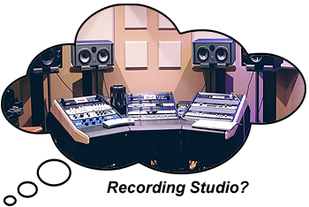 Recording Studio building in garden